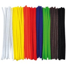 Set 100 bucati sarma plusata 3 mm diametru, 15 cm lungime, culori de baza