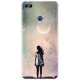 Husa silicon pentru Huawei Y9 2018, Alone Woman Cgi Hd K