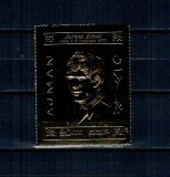 Ajman 1970 - Formula 1, Jochen Rindt, folio gold, dantelat, neuzat