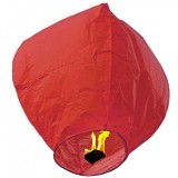Lampion zburator, hartie biodegradabila, Rosu