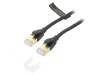 Patch Cord S/FTP Cat 8 Negru 1m, Vention