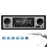 Cumpara ieftin Radio MP3 model Clasic / Vintage player auto 1 DIN, suport TF, USB, AUX, RCA, Bluetooth, apelare hands free