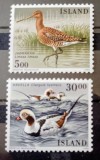 Islanda 1988 păsări rate, fauna serie 2v neștampilata