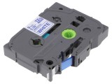 Bandă Etichetare 9mm x 8m Alb/Albastru TZE-223