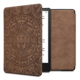 Husa kwmobile pentru Amazon Kindle Paperwhite 11, Piele ecologica, Maro, 56258.10