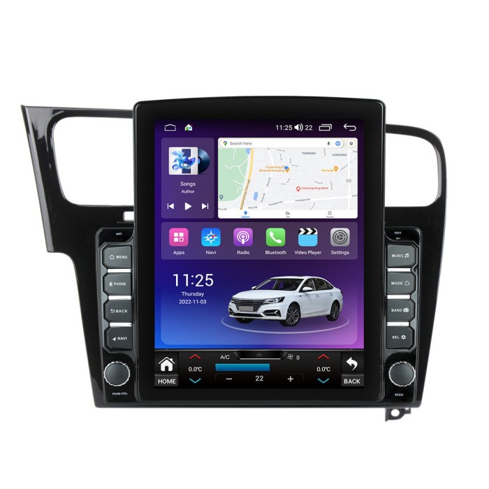 Navigatie dedicata cu Android VW Golf VII 2012 - 2019, negru, 4GB RAM, Radio
