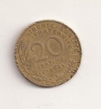 Moneda Franta - 20 Centimes 1963 v3, Europa