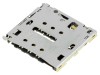 Conector Micro SIM MOLEX SMT Aurit 0.5A 6 Pini Tensiune 10V
