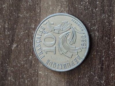 Franta - 10 francs 1986. foto