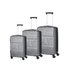 Set 3 Trollere Caterpillar Cargo Cat-d 2.0 Nested (20/24/28 Inch) - Material Abs - Gri Lucios foto
