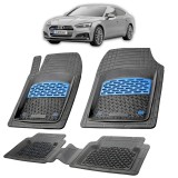 Cumpara ieftin Covorase Auto Tip Tavita TeamCar&reg; Audi A5 F5 Sportback (2016-2025) Cauciuc Reciclat, Margine Inalta 3cm, Negre