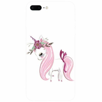 Husa silicon pentru Apple Iphone 8 Plus, Unicorn foto