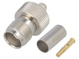 Mufă TNC Mamă Dreaptă 50&Omega; RG223 RG400 Aurită