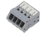 Conector Regletă WAGO 218-104 pentru PCB, Terminal 6A 80V