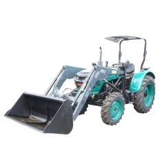 Tractor agricol 60 CP 4x4 cu semicabina si &icirc;ncarcator frontal KONIG 604