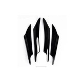 Set 4 Ornamente Aripioare Bara Negru Lucios V1 ALM, Tuning Auto Exterior, Universal