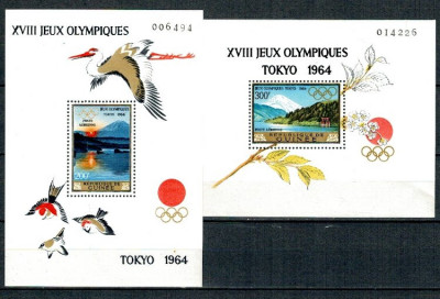 Guinea 1965 - Jocurile Olimpice Tokyo, colite neuzate foto