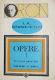 Opere I - I. Al. Bratescu-Voinesti - Roman