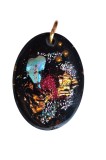 Pandantiv de arta pe oval, formula proprie de materiale pentru bijuterii, 4 cm, RavariuArt