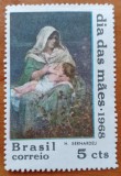BRAZILIA-1968.-''ZIUA-MAMEI-PICTURA:MADONA cu Pruncul'' =1val.-[MNH-Nestampilate -Vezi-Scan