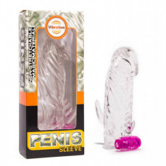 Manson Penis Sleeve With Vibration Clear