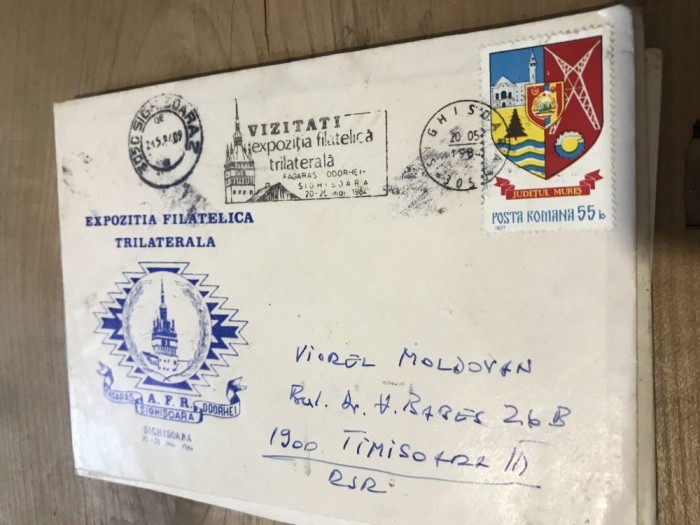 CPIF.1. Plic Expozitia Filatelica Trilaterala