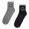 șosete Sport Fancy, Model Smile, Set 2 Perechi, Culoare Gri și Negru