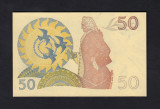 SUEDIA █ bancnota █ 50 Kronor █ 1984 █ P-53d █ UNC necirculata