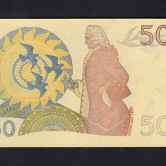 SUEDIA █ bancnota █ 50 Kronor █ 1984 █ P-53d █ UNC necirculata