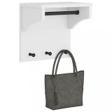 vidaXL Suport pentru haine &quot;SANDNES&quot; alb 43x30x42 cm lemn masiv de pin
