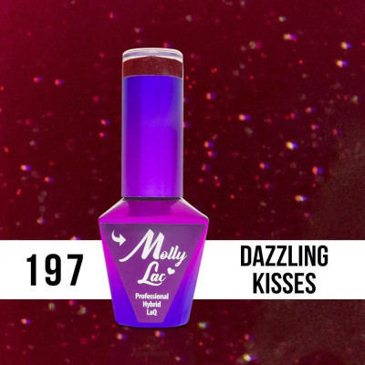 MOLLY LAC UV/LED Hearts and Kisses - Dazzling Kisses 197, 10ml foto