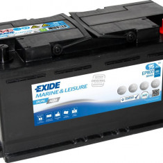 Acumulator EXIDE 12V 92Ah/850A DUAL AGM; MARINE/RV (R+ borna standard) 353x175x190 B13 (agm/aditional - auxiliar/pornire/utilizare multipla)