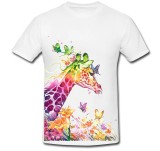 Cumpara ieftin Tricou &quot; Colorful giraffe painting &quot;
