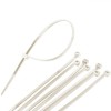 Coliere pentru Cabluri, 30x0.48cm, Alb, Plastic, Set 60 bucăți, Oem