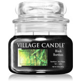 Village Candle Black Bamboo lum&acirc;nare parfumată (Glass Lid) 262 g