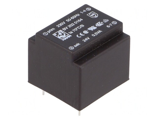 Transformator Encapsulat 0,5VA 230V 24V PCB