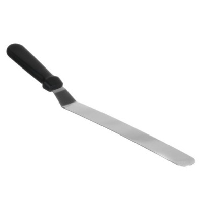 Spatula cofetarie, 32 x 3 cm, argintiu / negru foto