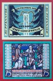Germania lot 2 notgeld 50 + 75 pfennig Bad Lippspringe **