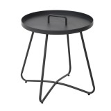 Masa fixa pentru gradina Grandio Mob Elisa, metal, rotunda, 44 x 47 cm
