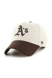 47 brand șapcă de baseball din bumbac MLB Athletics Sure Shot culoarea bej, BCPTN-MDTTC18GWP-BN08