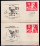 1949 LP 257 LP 257 a PRIETENIA ROMANO-SOVIETICA DANTELAT+NEDANTELAT SERIE/PLIC, Stampilat