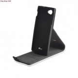 Husa piele Stand Samsung Galaxy Note 3 N9000 Slim Flip Negru