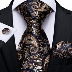 Set cravata + batista + butoni - matase - model 266