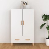 vidaXL Dulap &icirc;nalt, alb, 70x31x115 cm, lemn prelucrat