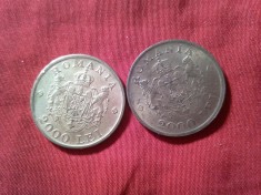 2 Monede 2000 Lei 1946, bronz AUNC si aurit