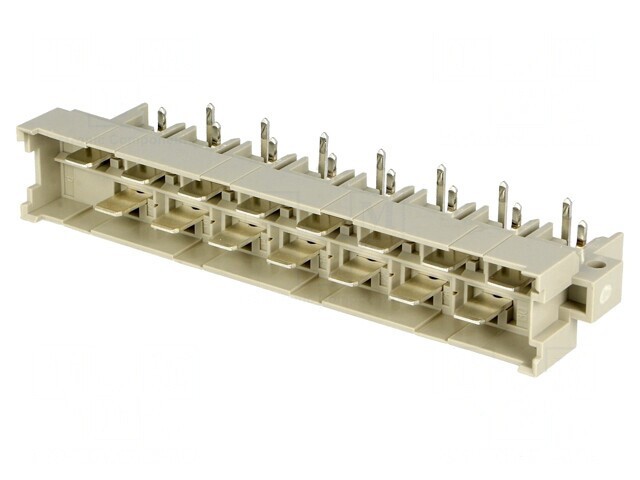 Soclu DIN 41612 tip H tată 15 PIN THT argintat pentru PCB