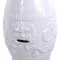 Scaun ceramica asiatica alba cu dragoni PIN015
