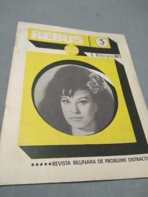 REVISTA REBUS NR.3 /5 FEBRUARIE 1972 foto