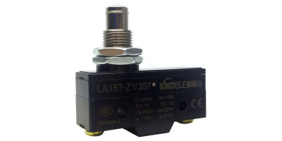 Comutator limitator cu push button fara retinere 25mm inaltime Kenaida LA167-Z1 307 foto