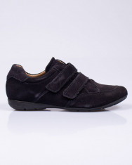 Pantofi casual din piele intoarsa cu banda velcro 22FOR01001 foto